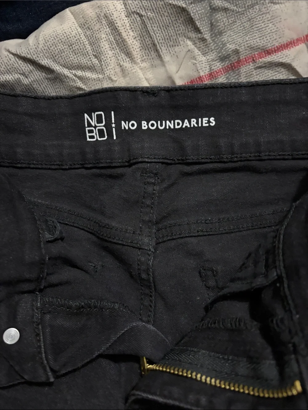 No Boundaries Black Raw Hem Denim Shorts